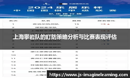 上海攀岩队的盯防策略分析与比赛表现评估